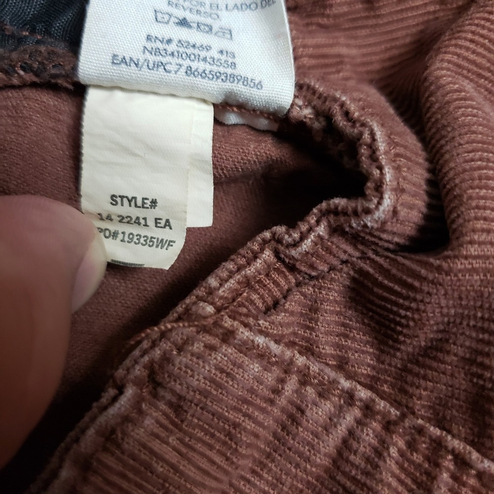 NOBO Corduroy Flare Pants Brown Dark Academia Y2K Preppy Old Money Ivy League 10 - Picture 11 of 12